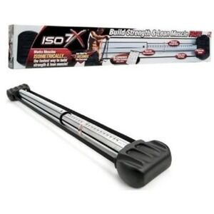 ISO 7X Silver Isometric Bodybuilding Exercise Gym Workout Bar Muscle Builder